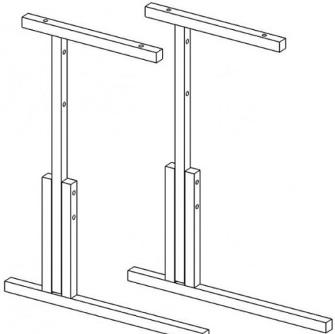 Металлокаркас ученического стола с регулировкой по высоте № 3-5